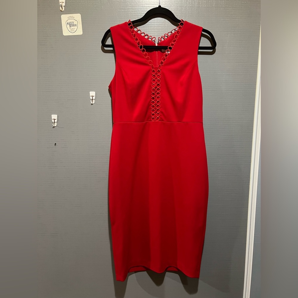 Red Calvin Klein dress - Like New!
